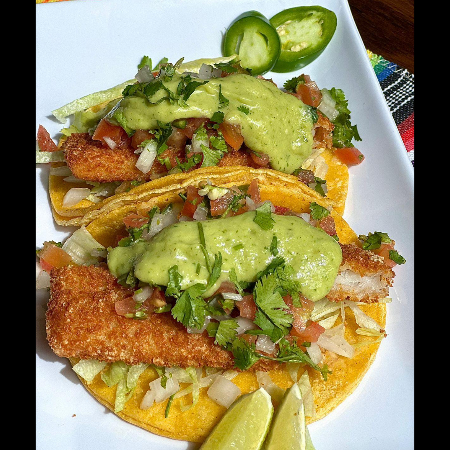 Fish tacos (2 tacos)
